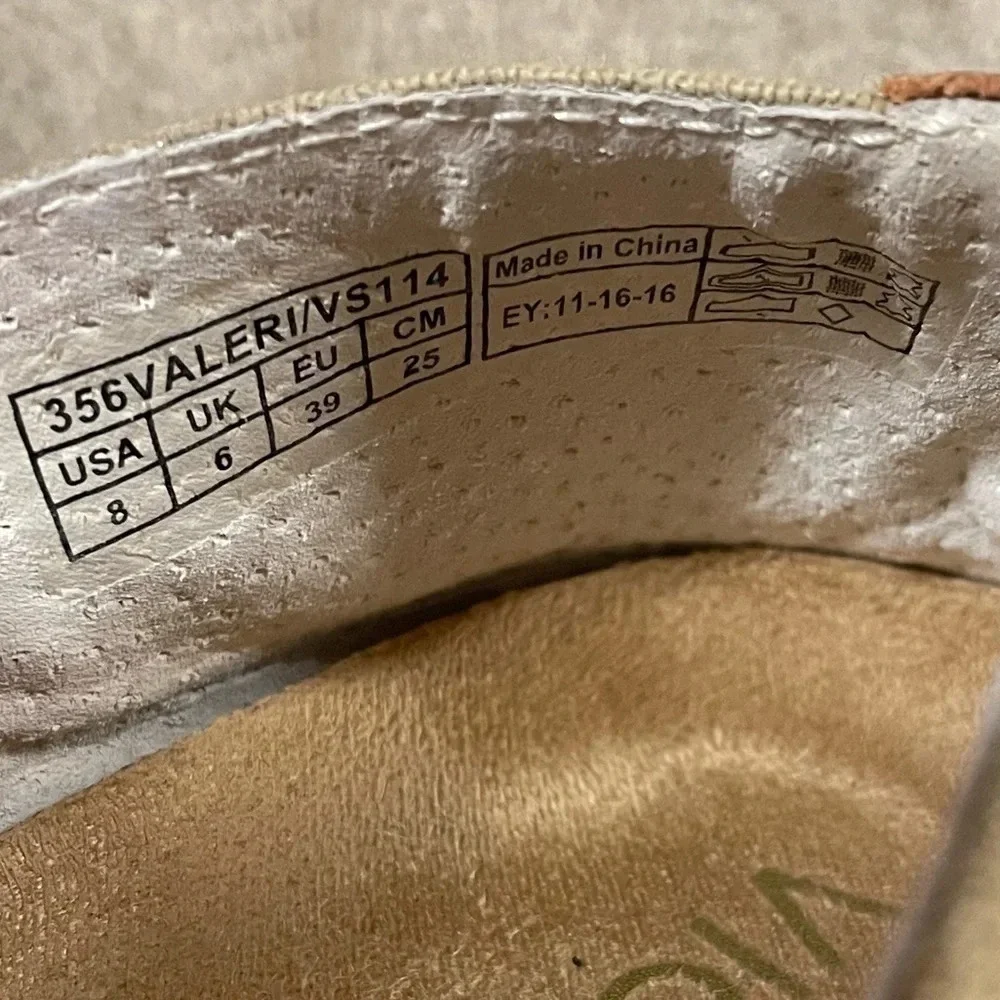 Vionic Coast 356 Valeri Slip On Espadrille Flats Sand Size 8